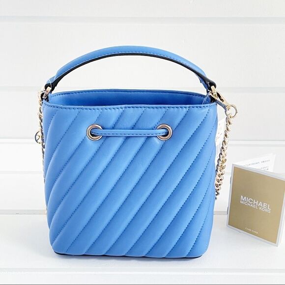 Michael Kors Suri Quilted Bucket Crossbody Bag New With Tags - Picture 5 of 10